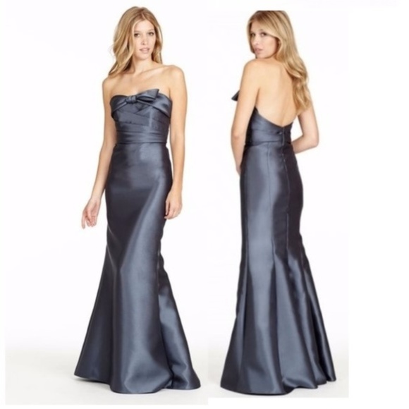 Alvina Valenta Dresses & Skirts - Alvina Valenta Mikado Graphite Gown